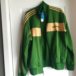 Adidas Track Jacket -Green/Gold
